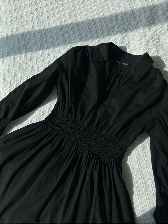 Zara Dresses & Skirts - Zara Black Collared Mini Dress